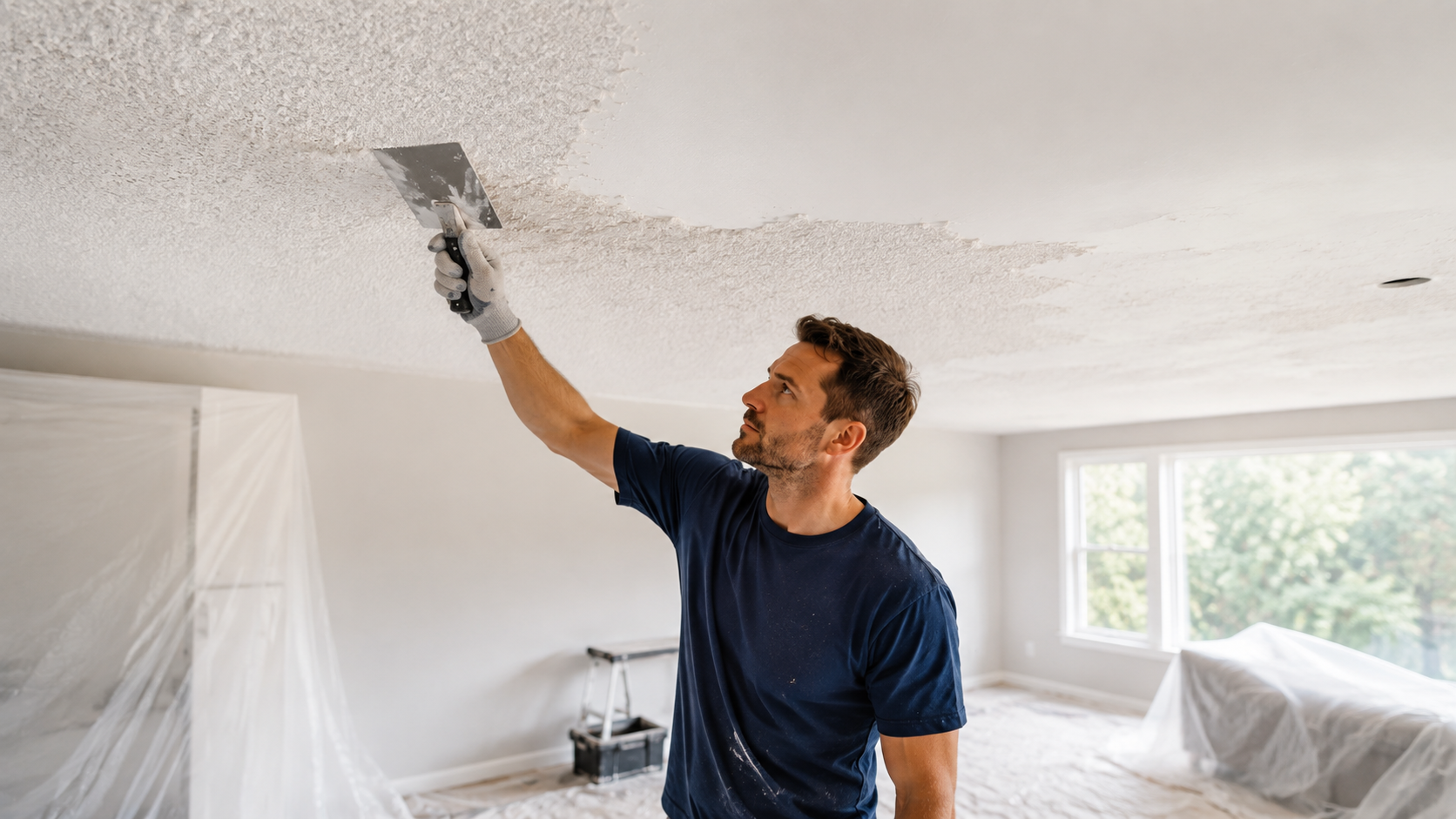 Popcorn Ceiling Removal
